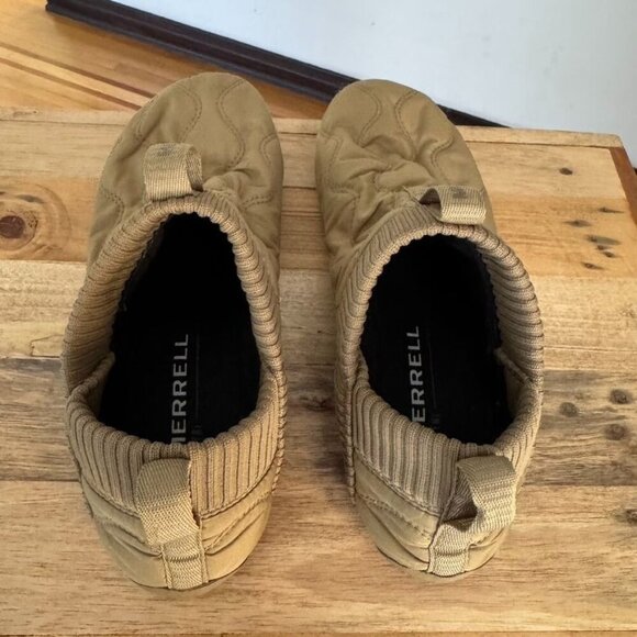 Merrell Coyotes Tan Quilted Nylon Lightweight Zero Drop Slip On Shoe Size 9 - Picture 4 of 13